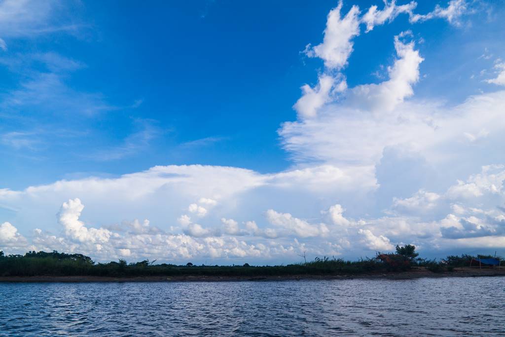 호이안 투몬강 멋진 구름 풍경