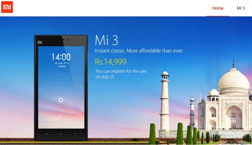 샤오미 인도 진출 첫 제품 Mi 3 Xiaomi-Mi3-India-Launch