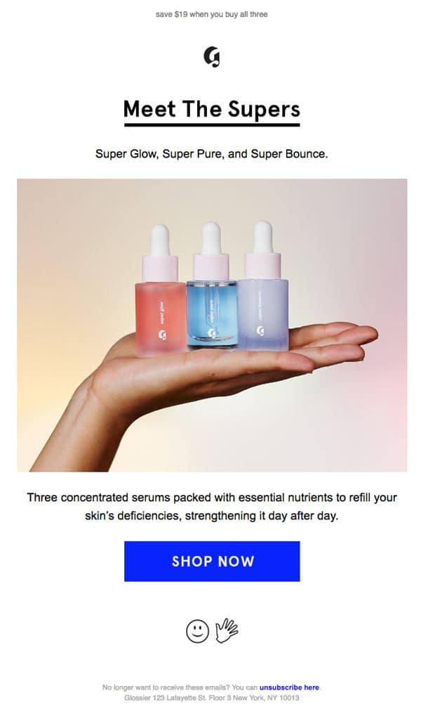 글로시에 이메일 마케팅 사례 Glossier Email Marketing Case Study03