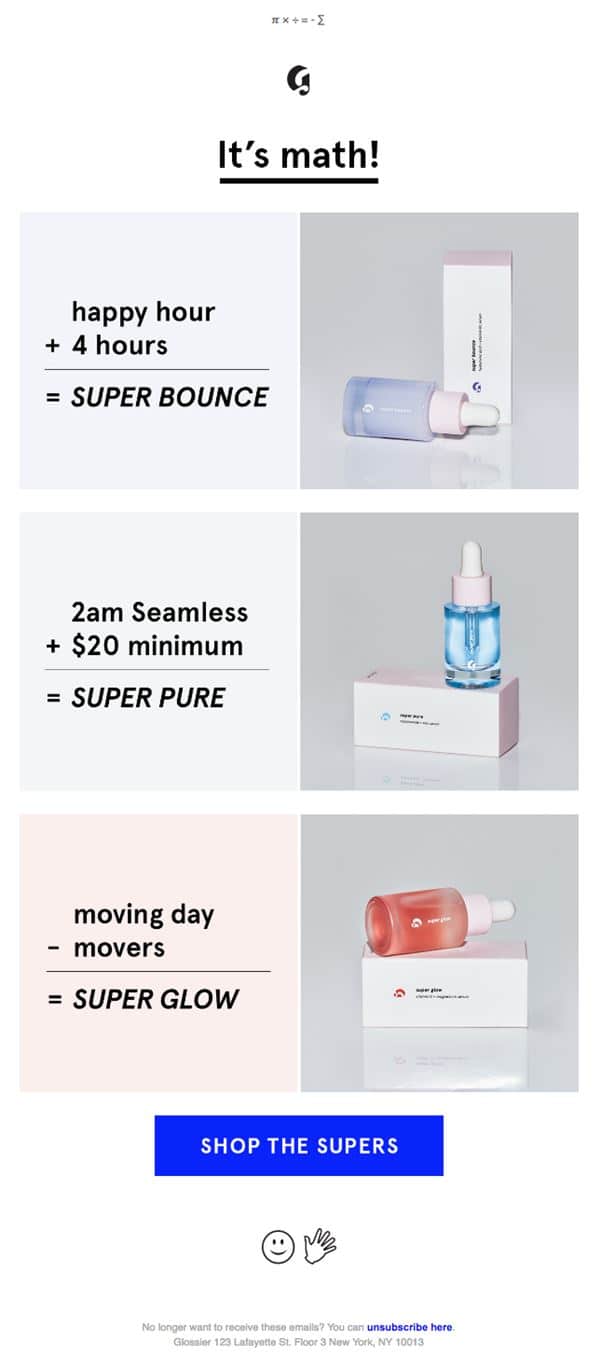 글로시에 이메일 마케팅 사례 Glossier Email Marketing Case Study05