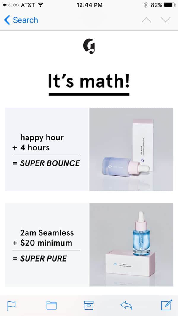 글로시에 이메일 마케팅 사례 Glossier Email Marketing Case Study06