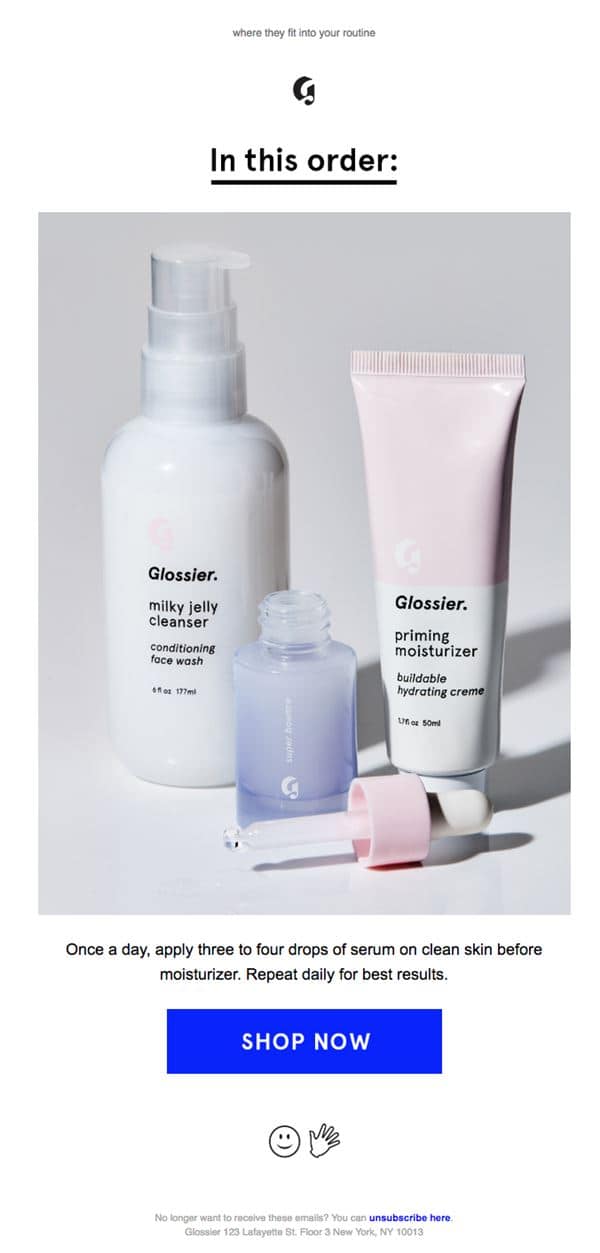글로시에 이메일 마케팅 사례 Glossier Email Marketing Case Study07