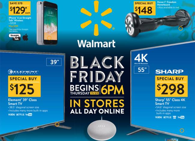월마트 2017 블랙 프라이데이 광고 Walmart Black Friday 2017 deals