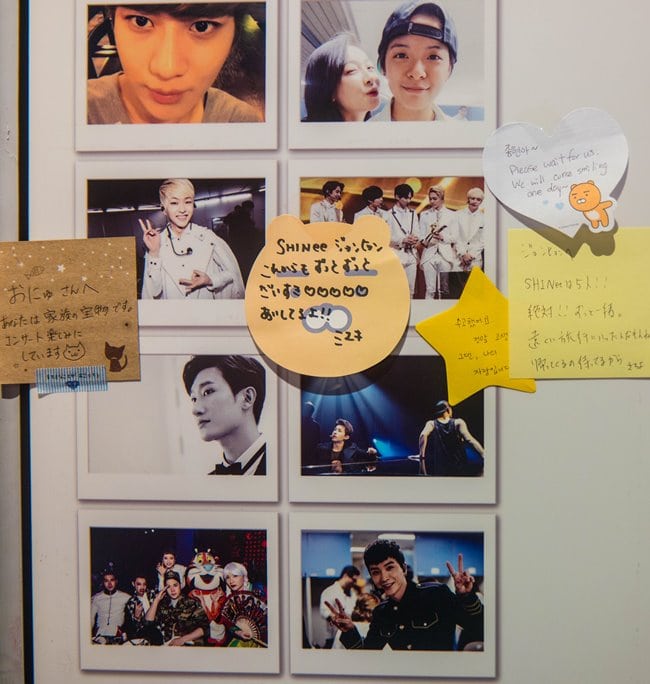 서울 코엑스 SM Town 풍경-0935 종현 추모 메모