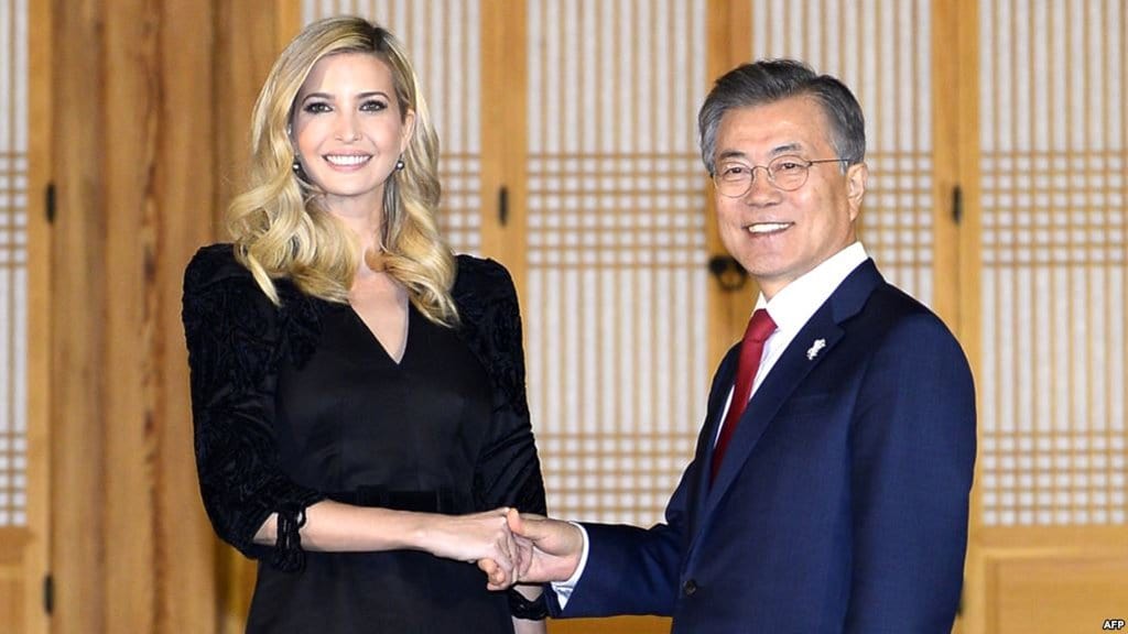청와대를 방문중인 이방카고문 트럼프 미대통령 맏딸