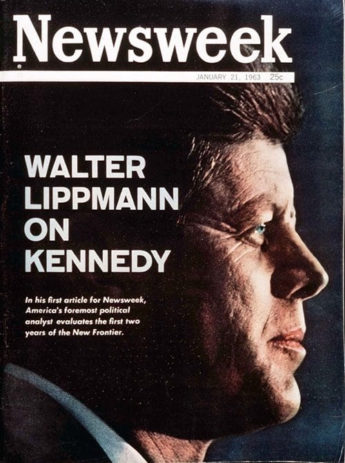 뉴스위크의 유명한 커버들 Newsweek's Iconic Covers 1963년 1월 21일 케네디 대통령