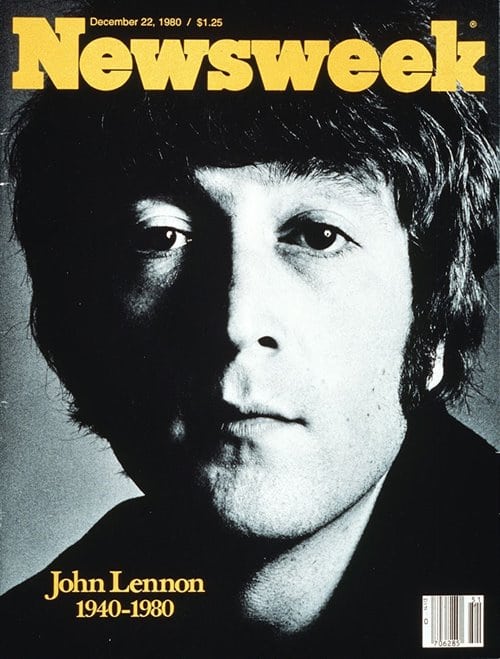 뉴스위크의 유명한 커버들 Newsweek's Iconic Covers 1980년 12월 22일 존 레논 사망 19801222