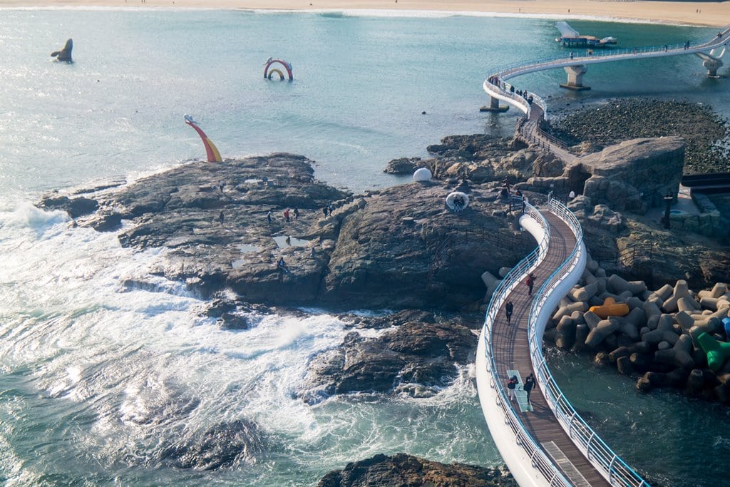 산타페 TM과 함께 벚꽃이 만발하던 어느 봄날의 부산 여행 39 부산여행_송도 케이블카에서 바라본 송도해수욕장 및 바닷가 풍경-2010