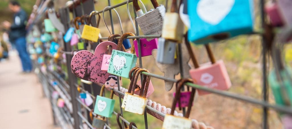 화담숲_약속의 다리에 걸려 있는 사랑의 열쇠