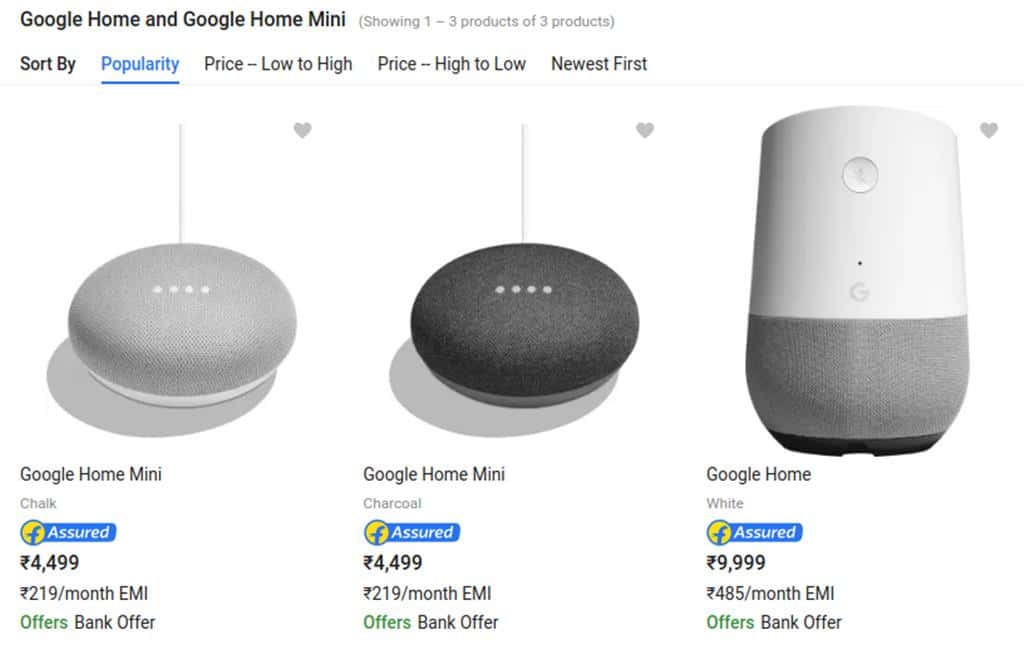 구글 홈 및 구글 홈 미니 인도 판매 Google Home & Google Mini India launching