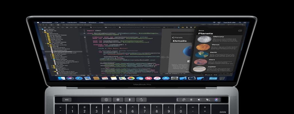 Marzipan 애플맥에서 코딩하는 화면 Apple Mac coding