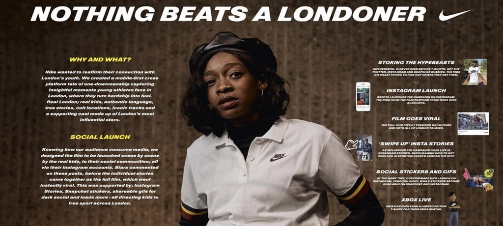 2018 칸 영화제 그랑프리 나이키 Nothing Beasts a Londoner 01