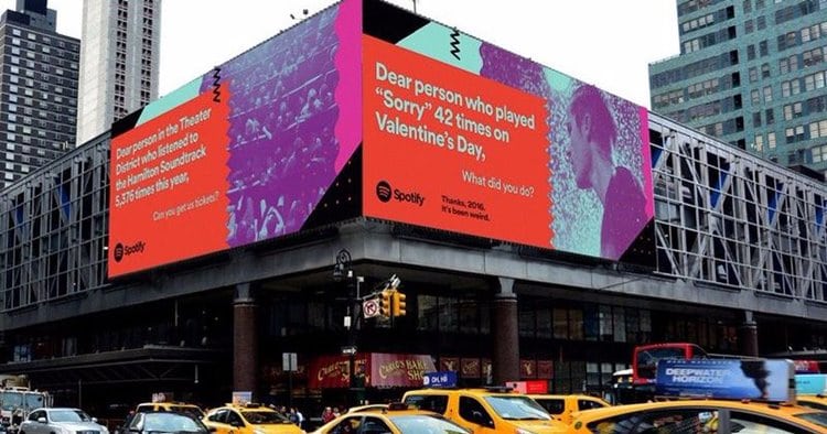 스포티파이 광고 캠페인 THANKS 2016, IT'S BEEN WEIRD 01