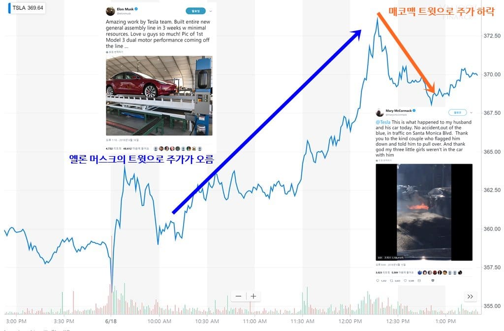 테슬라 화재 사고 후 테슬라 주사 Tesla stock