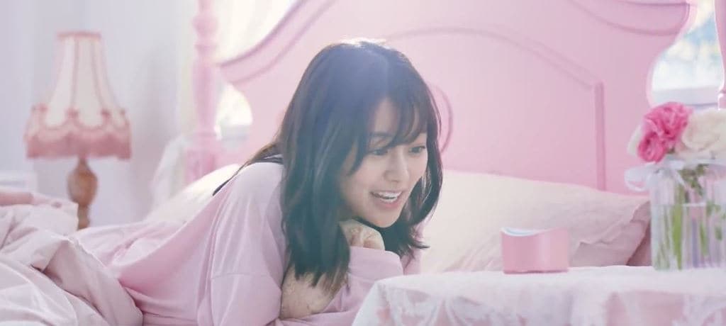 SK텔레콤 인공지능 스마트 스피커 누구 미니(NUGU mini) 마시멜로우 핑크 광고 이미지 정여원