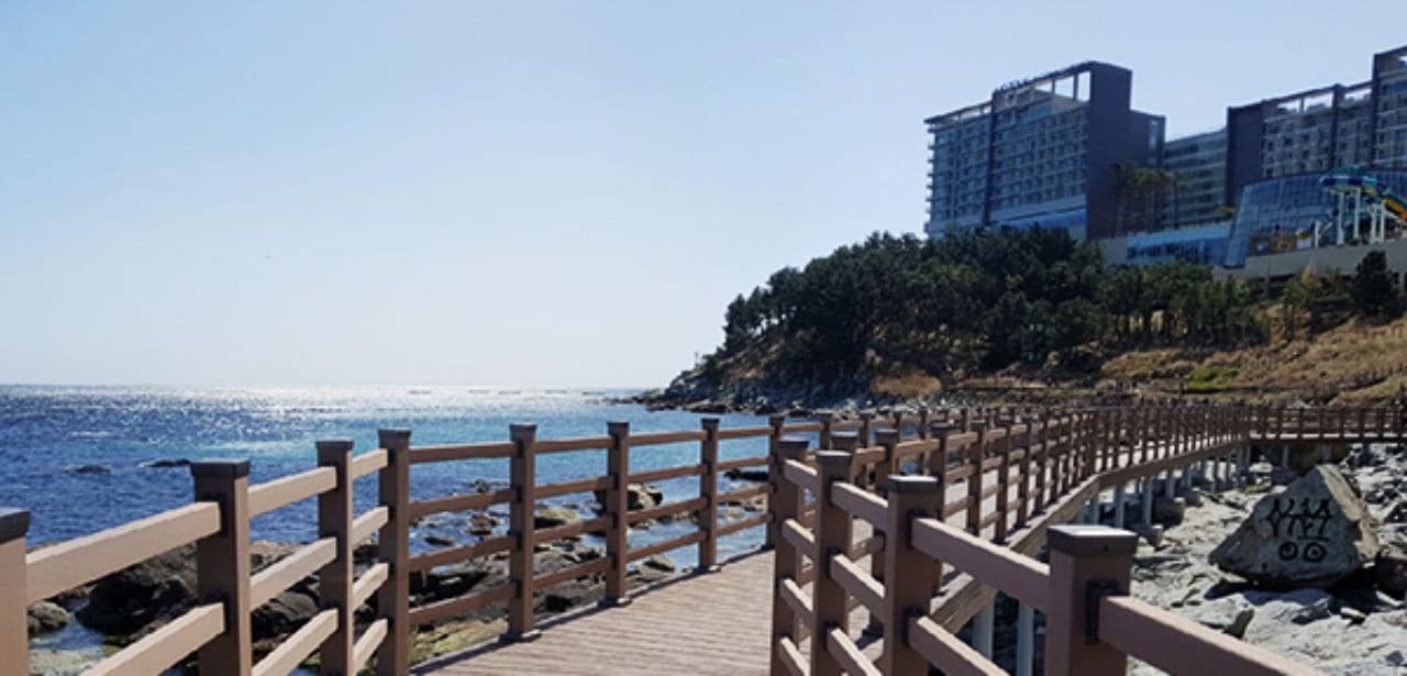 속초 외옹치 바다향기로에서 바라본 롯데리조트, Image - 롯데리조트