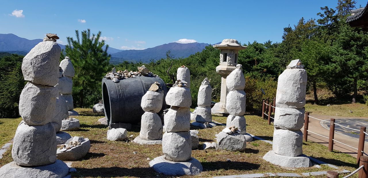 양양 낙산사 산불로 소실된 유물 잔해를 모아놓은 곳