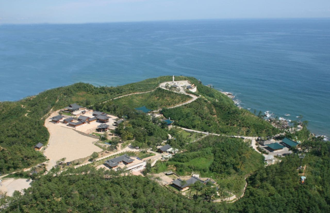 양양 낙산사복원 후 항공사진, Image - 문화재청