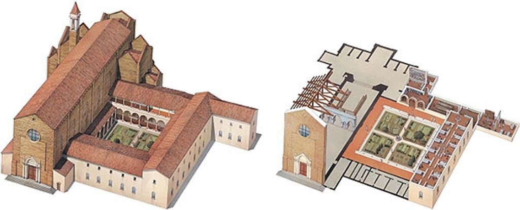 산타 마리아 델 카르미네(Santa Maria del Carmine) 성당 조감도