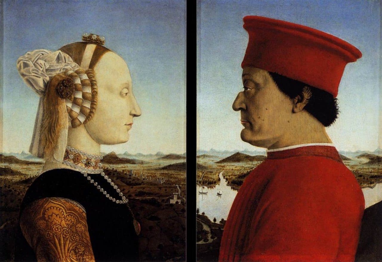 우르비노 공작 부부의 초상(Portrait of the Duke and Duchess of Urbino) -피에로 델라 프란체스카(Piero della Francesca), 1472