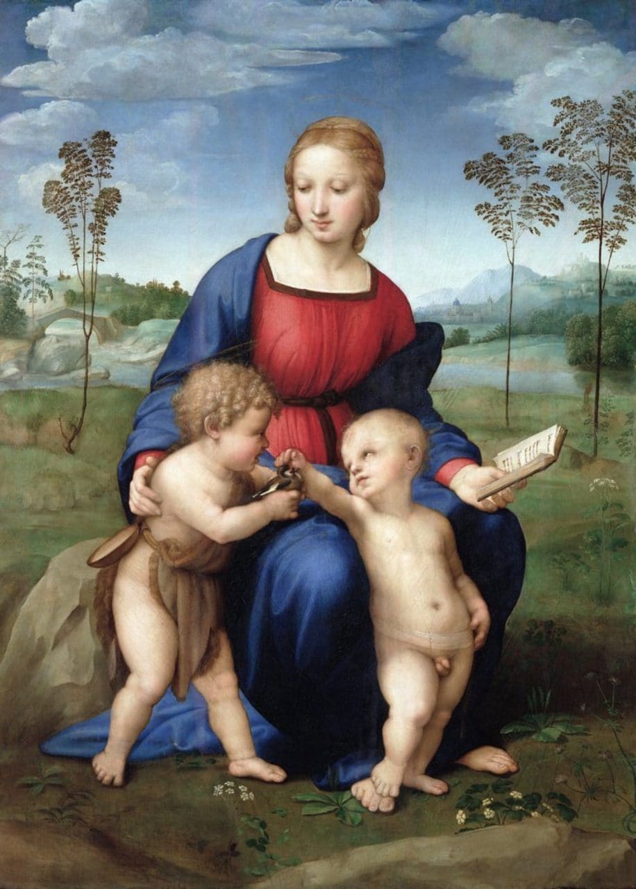 검은 방울새의 성모(Madonna del cardellino), 라파엘로(Raphael), 1506
