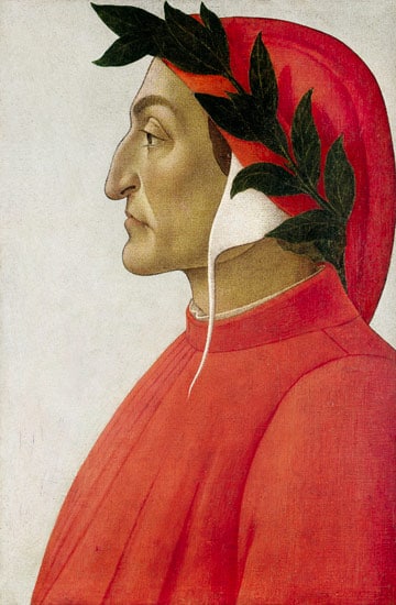 산드로 보티첼리(Sandro Botticelli)가 그린 단테 초상(Portrait of Dante Alighieri)