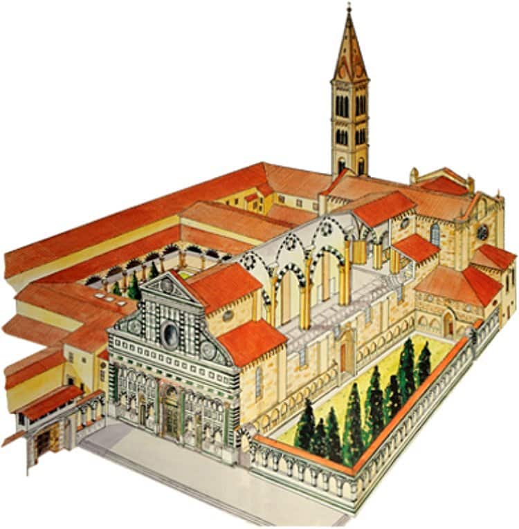 산타 마리아 노벨라성당(이탈리아어 Basilica di Santa Maria Novella, 영어 Church of Santa Maria Novella) 조감