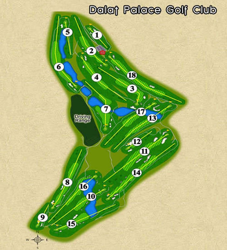 [베트남 골프여행] 황제를 위한 골프장, 달랏 팰리스 골프클럽(Dalat Palace Golf Club) 8