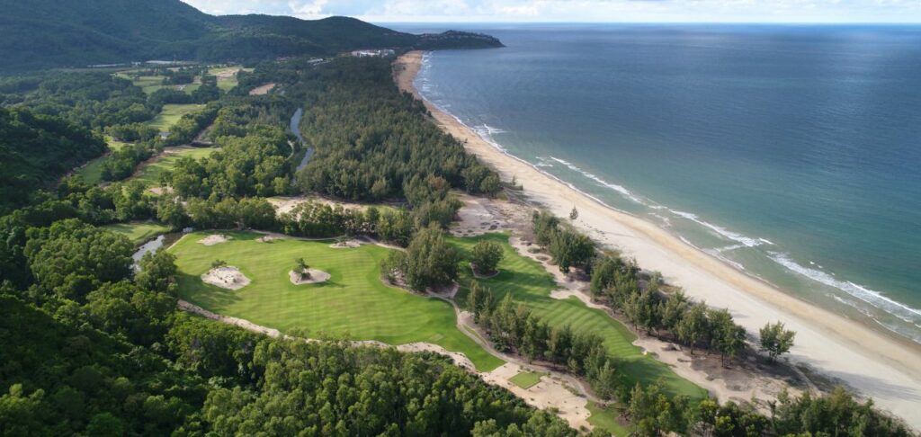 라구나 랑코 골프클럽(Laguna Lang Co Golf Club), 하늘에서 바라본 골프장 풍경