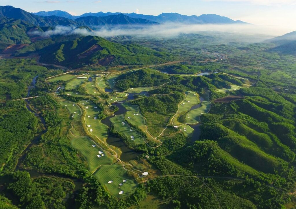 바나힐 골프클럽(Ba Na Hills Golf Club), 하늘에서 바라본 골프장 전경