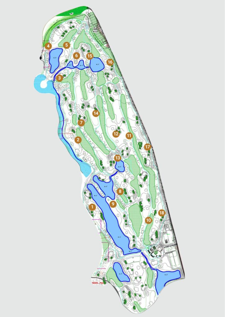 푸꾸옥 빈펄 골프장(Vinpearl Golf Phu Quoc) 코스지도