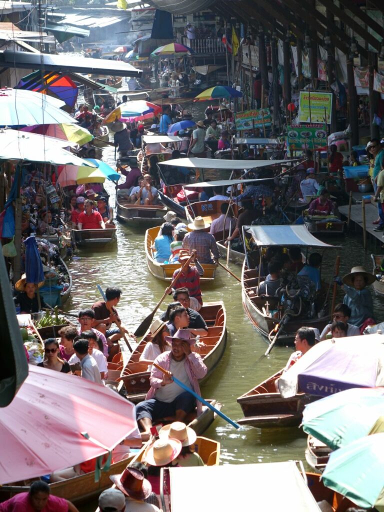 태국 방콕 근처 최대 수상시장 담넌 싸두악 수상 시장(Damnoen Saduak floating marke), Photo by cegoh