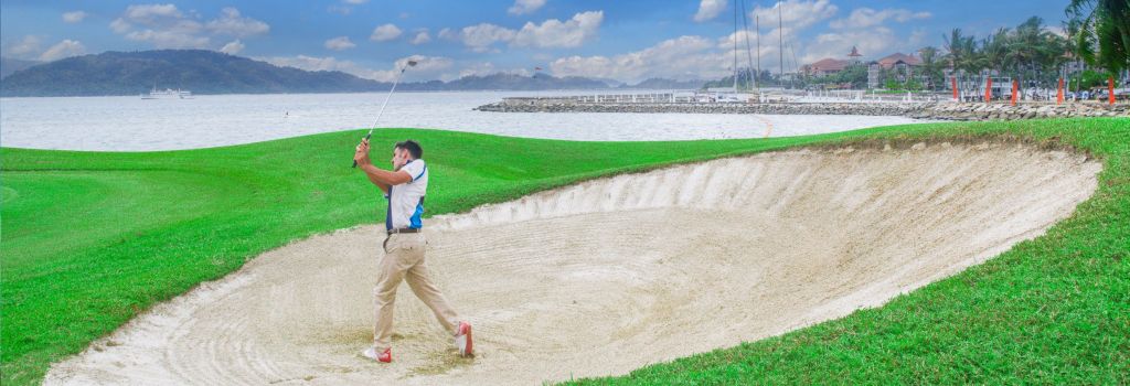 코타키나발루 수트라하버 CC 벙커 풍경, Image source form Sutera Harbour Golf & Country Club