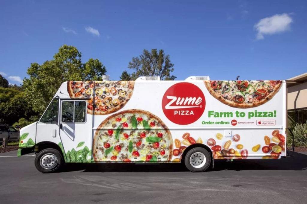 줌 피자(Zume Pizza) 배달 트럭, Image from Zume pazza
