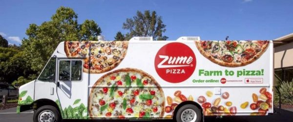 줌 피자(Zume Pizza) 배달 트럭, Image from Zume pazza