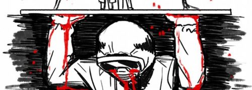 강동현작가님이 그린 오늘날 풍경, 화사한 봄 나들이가 가능한 것은 의사와 간호ㅅ사 등 이료진을 피땀어린 노력 덕분