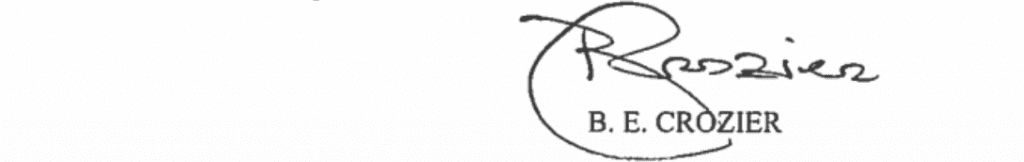 시어도어 루즈벨트호((USS Theodore Roosevelt) 함장 브렛 크로지어(Brett Crozier) 서명