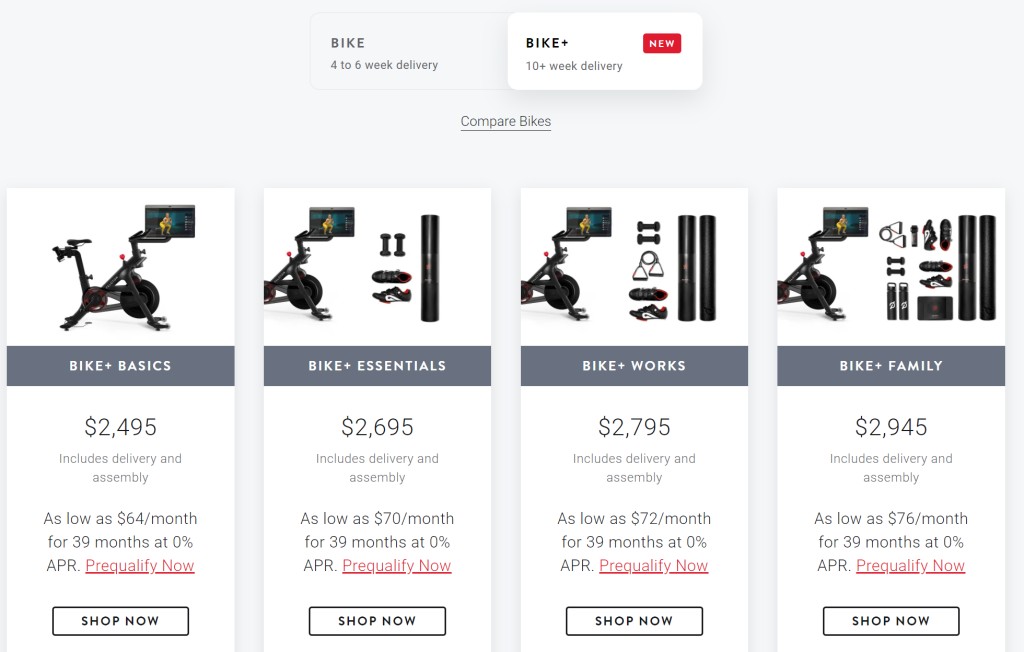 펠로톤 바이크+ 패키지,Peloton Bike+ package