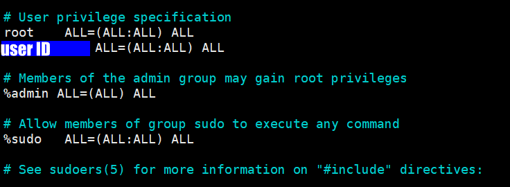서버 보안, 일반 사용자를 root 사용자처럼 만들기-사용자 권한 부여
