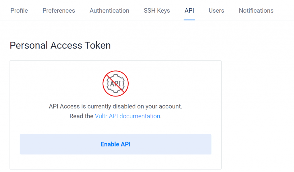Vultr 가상 서버 API