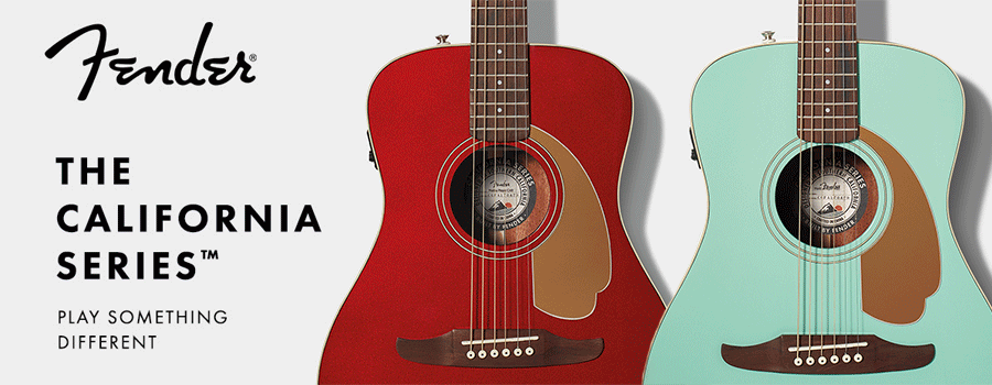 펜더가 2018년 젊은 여성을 겨냥해 출시한 저가 기타 라인업 캘리포니아 시리즈 기타(California Series Guitar),  Image from fender