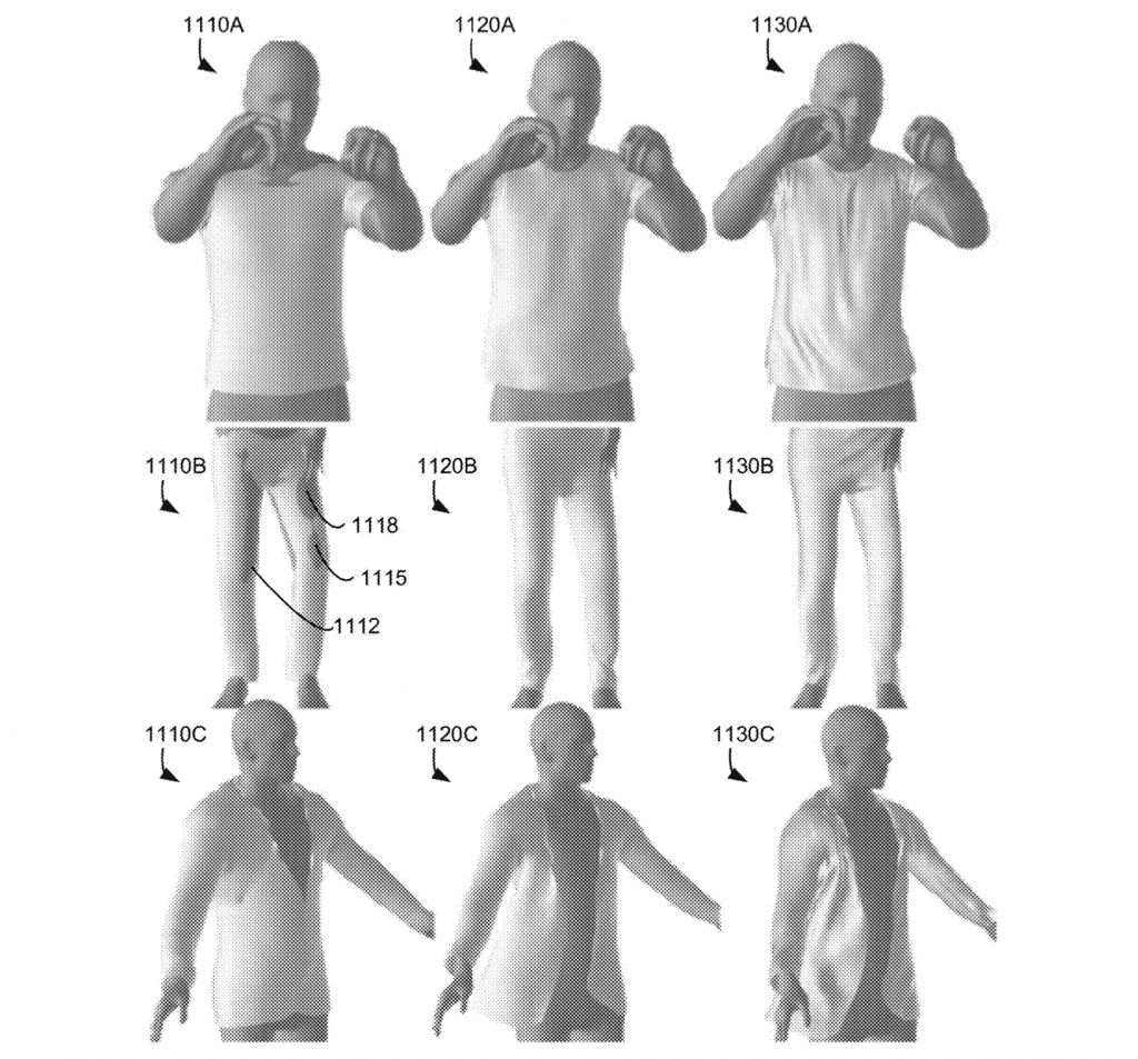 페이스북 특허, 옷감 시뮬레이터(cloth simulator)