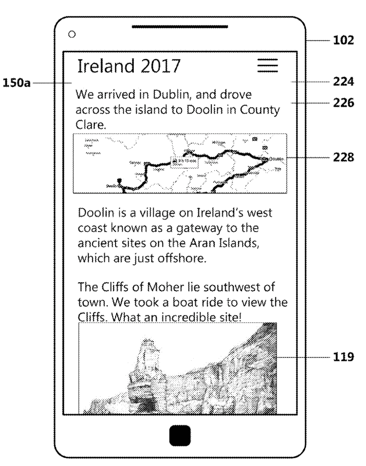 어쩌면 미래를 바꿀 빅테크 기업들의 기발한 특허 소개 20 마이크로소프트 특허, 여행 중의 활동 데이타를 기반으로 자동으로 여행 일기를 작성해 주는 마이크로소프트 자동 여행 일지