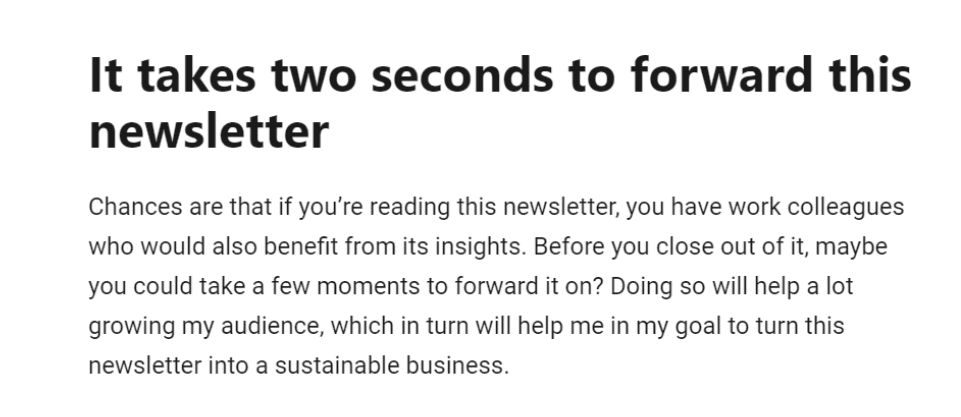 사이먼 오웬 뉴스레터 포워딩 요청