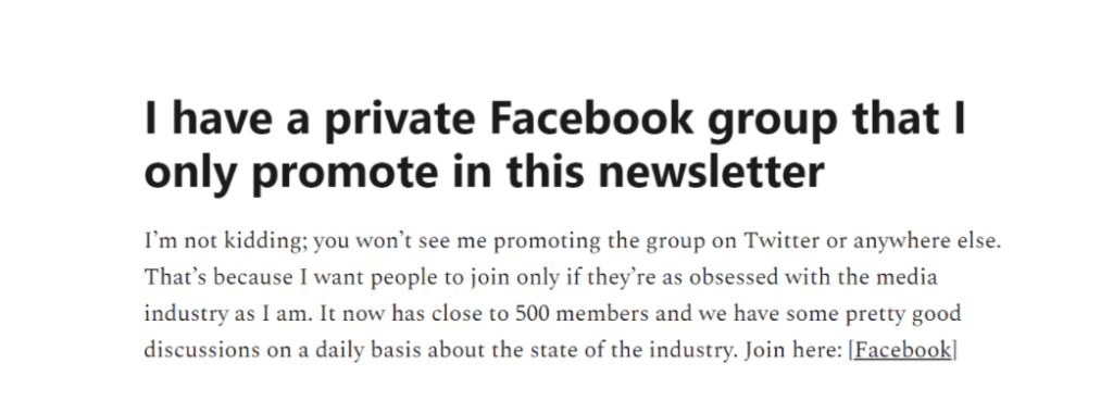 페이스북 비공개 그룹 사이먼 오웬 구독자(Subscribers of Simon Owens) 초청 문구