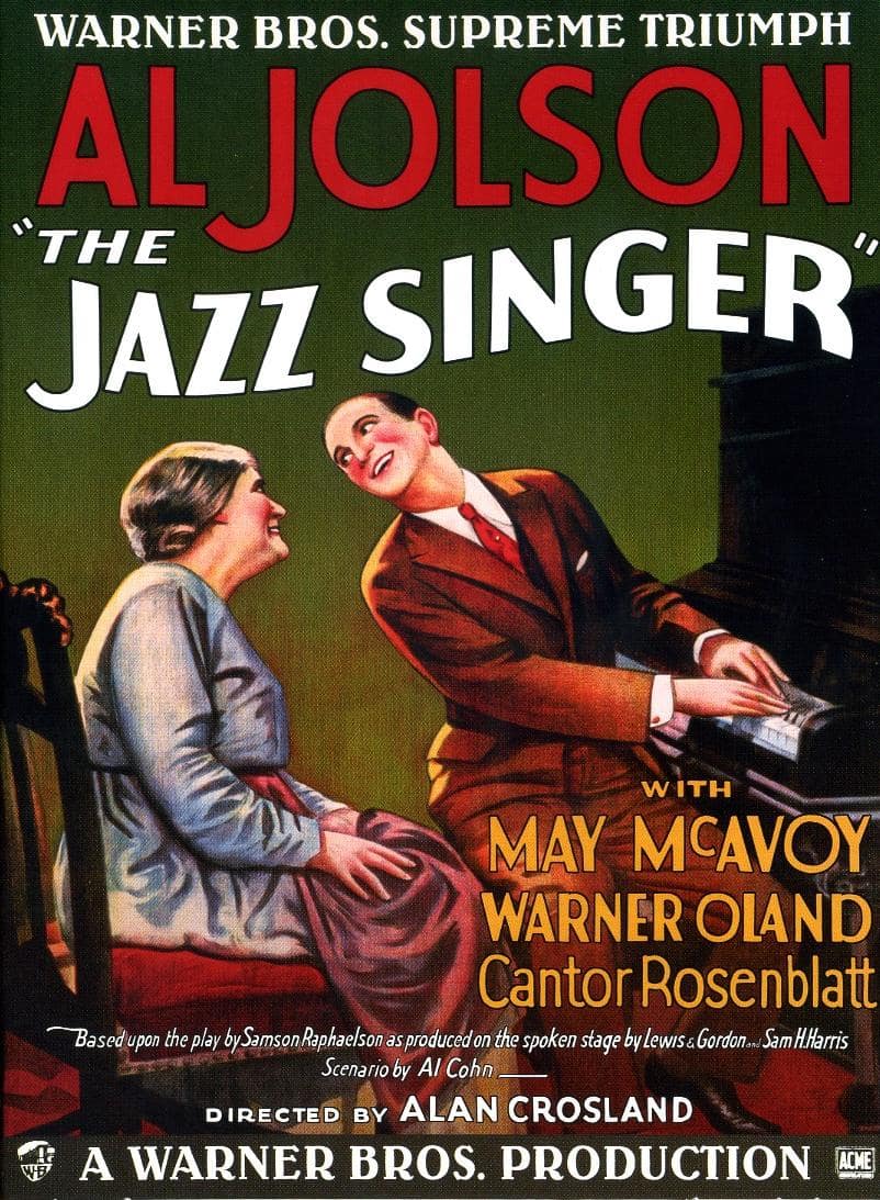 최초 유성 영화 재즈 싱어, The Jazz Singer 1927 Poster