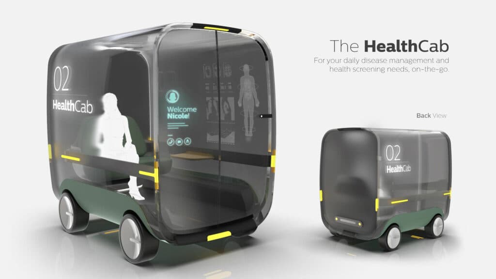 팬데믹 이후 트렌드를 보여주는 IF 디자인 어워드 2021 수상작 10선 26 iIF 디자인 어워드 2021 수상작, 핼쓰캡, The healthCab, a brief speculation of autonomous healthcare, iF design awards