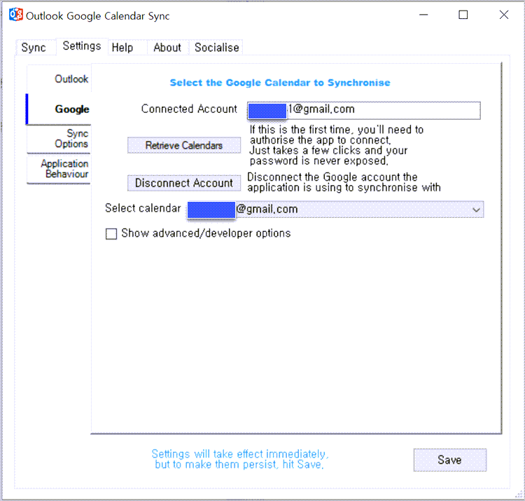 구글 계정으로 연결 완룐 상황