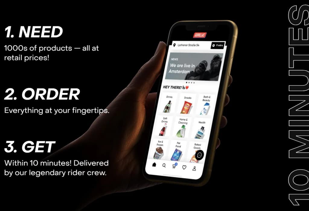 뒤쳐진 유럽에서 부는 퀵커머스 열풍, 10분 배송을 향한한 유럽 퀵커머스 스타트업들 10 독일 퀵커머스 고릴라스, Gorillas vision
