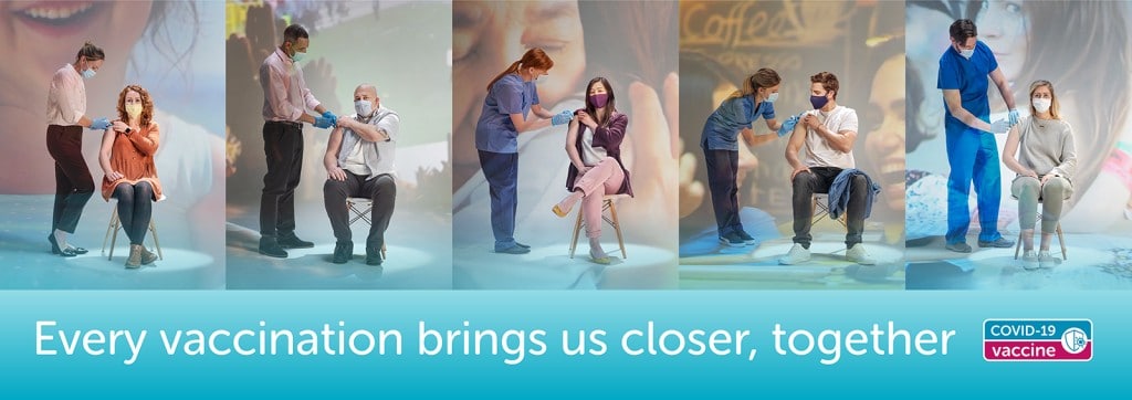 코로나 백신 캠페인 광고에서도 느껴지는 프랑스와 독일의 차이점 22 영국 백신 캠페인, Every vaccination brings us closer, together, banner version